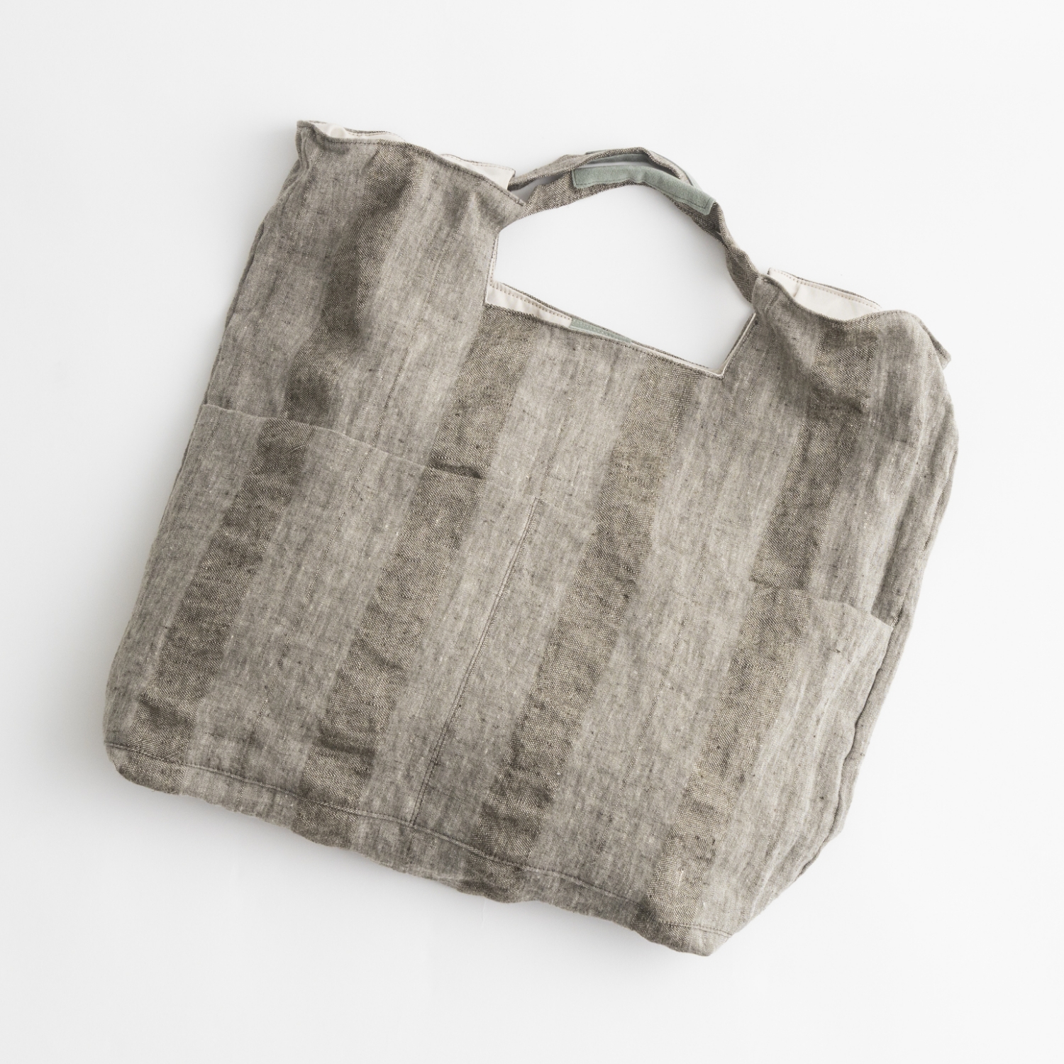 charm/リネンシャーリングバッグ　XL