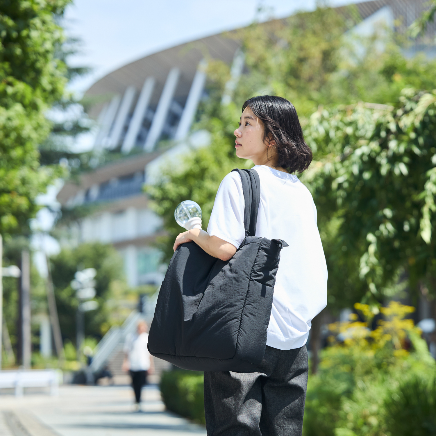 Kilka/自立して特大うちわも入る、大人のための推し活撥水トートバッグ