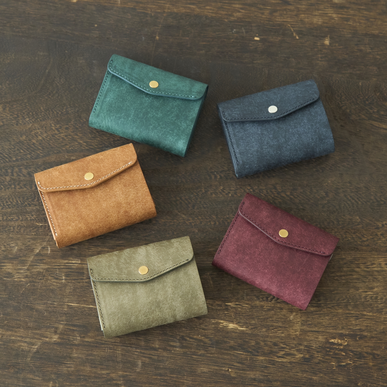 ATELIER MOKU/三つ折りミニ財布 PALUMO Pueblo -収納力にも機能性にも