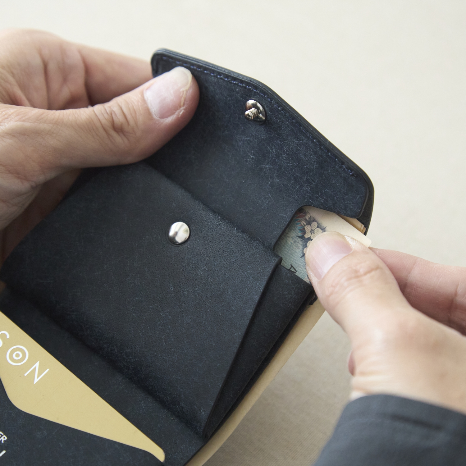 ATELIER MOKU/三つ折りミニ財布 PALUMO Pueblo