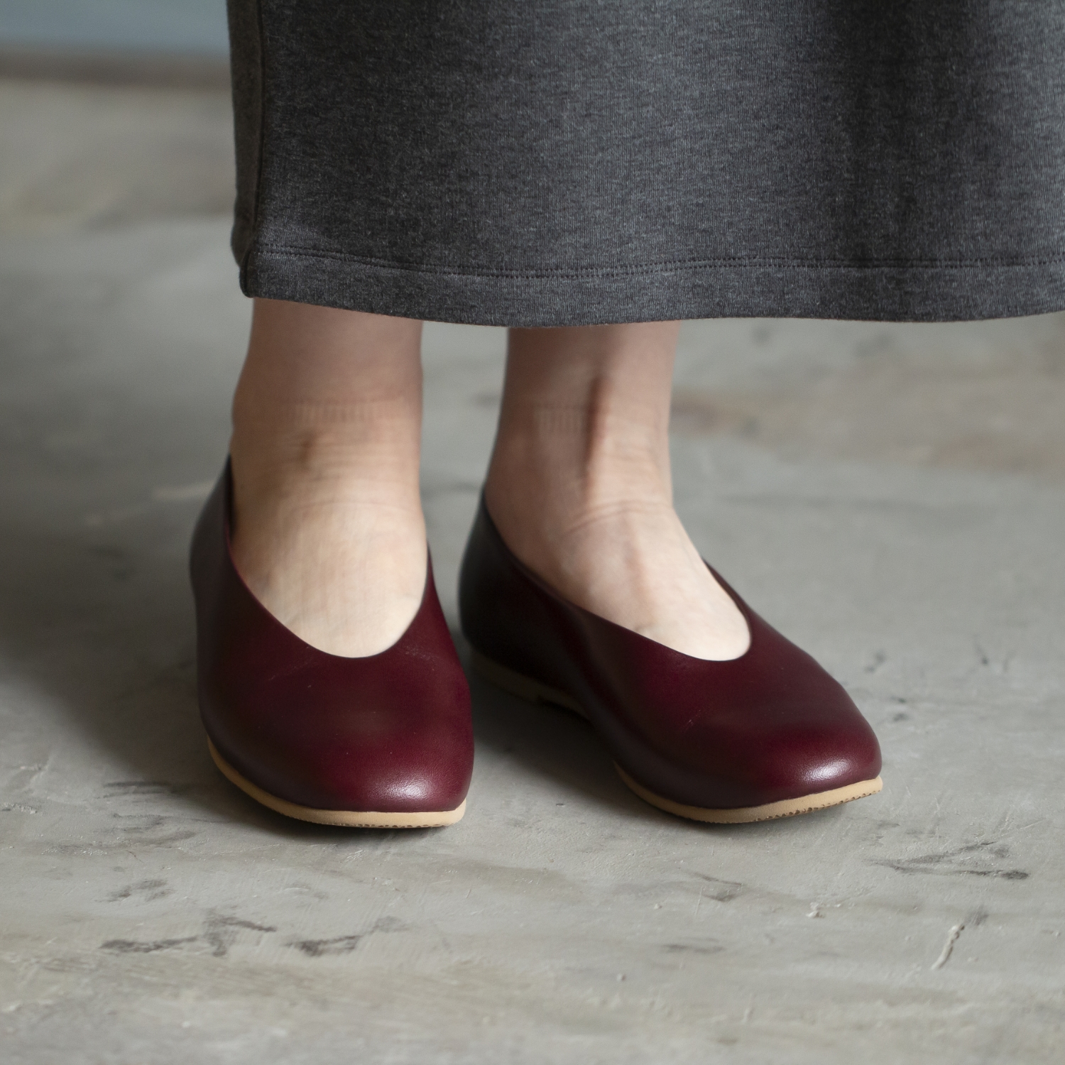 SHOESbakery/足に優しい深履きのバレエシューズ -包み込まれる履き心地 