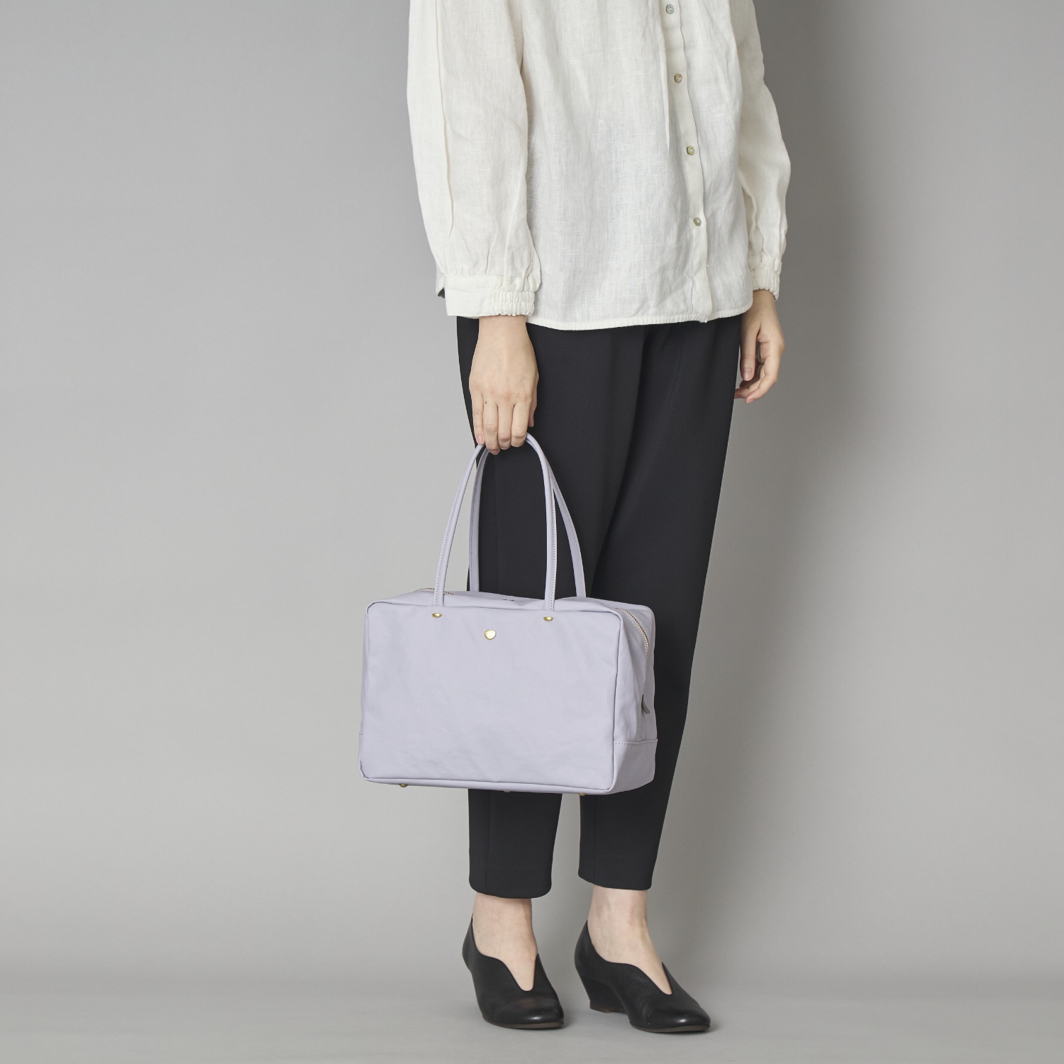 Neutral Gray/ジェーン ミニボストンバッグ -軽くて丈夫、雨の日も 