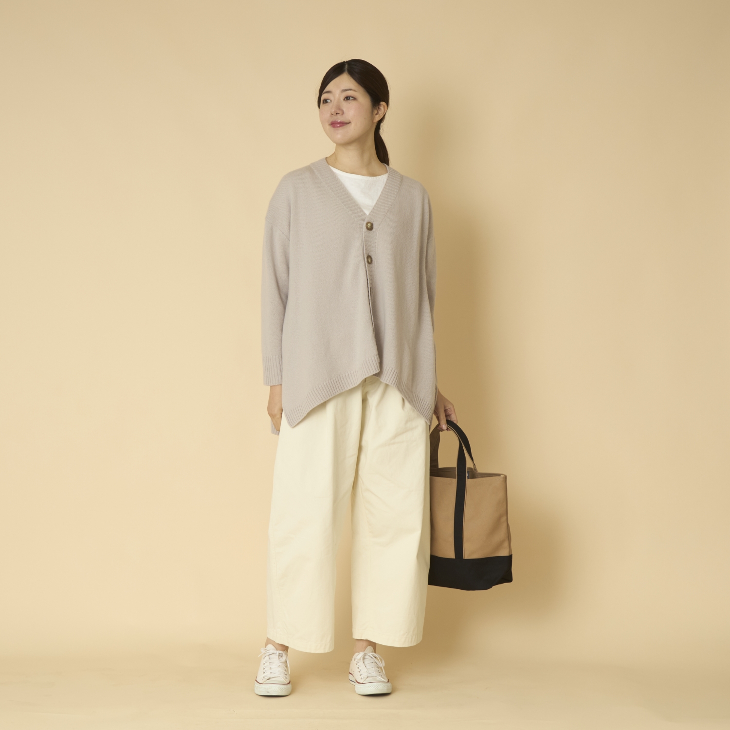 NARU/タスマニアラムAラインカーディガン