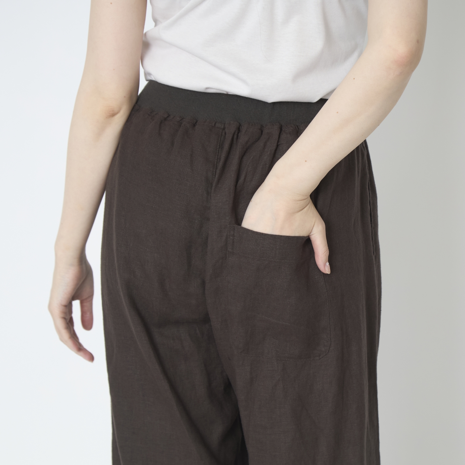 TUTIE./リネンのドローコードパンツ -汗がサッと乾くリネン生地で真夏 