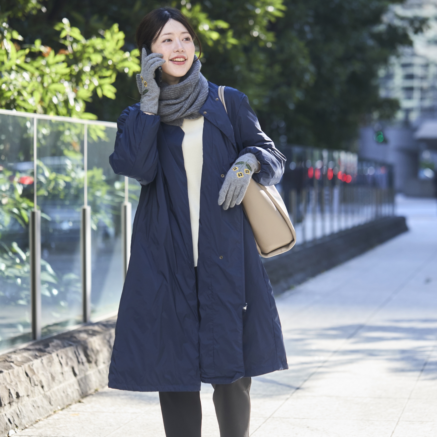 秋冬ゆったりシンプルなアウター♪お出かけにも普段着にも最適 