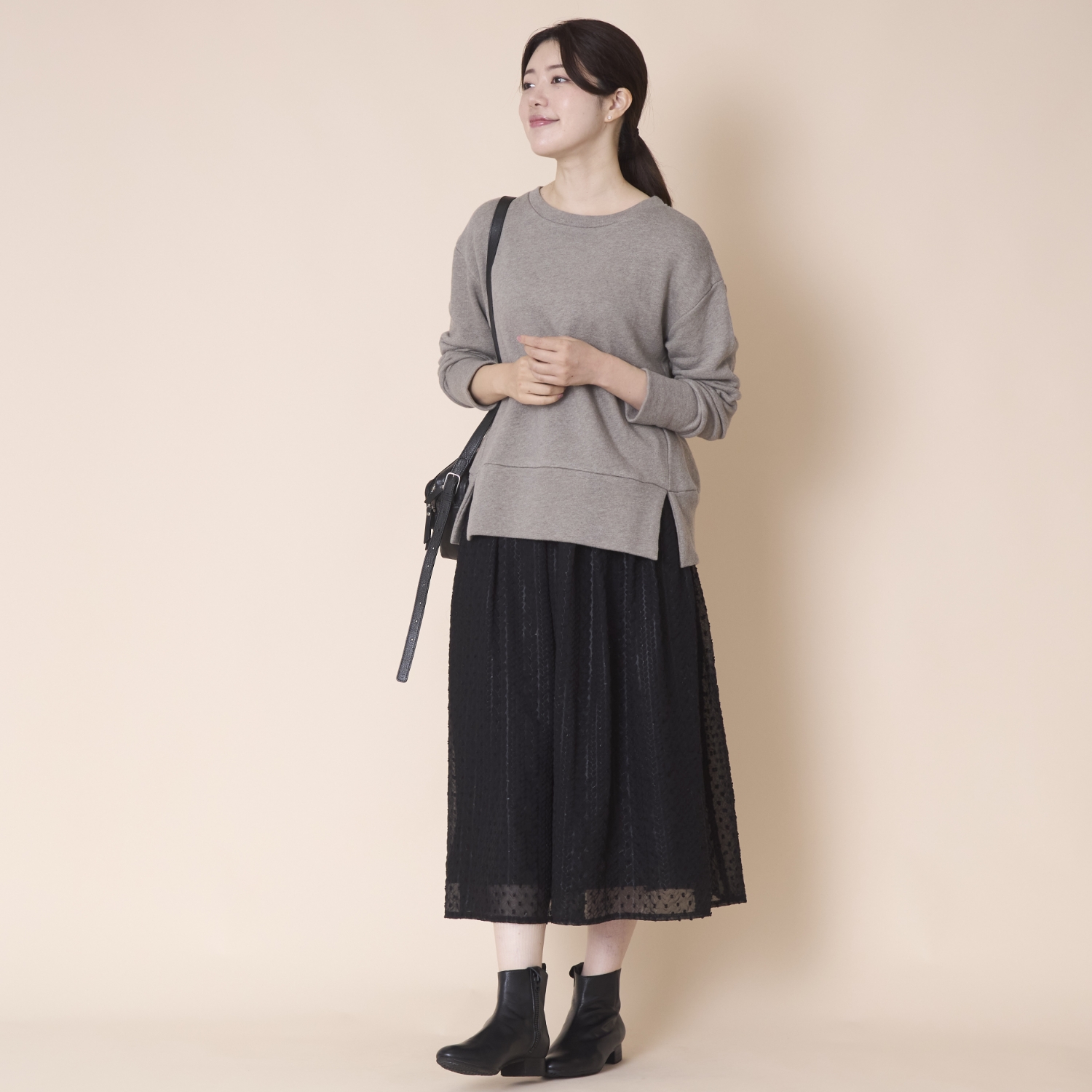 Kilka/軽くてきれい見えするスーピマ裏毛のプルオーバー