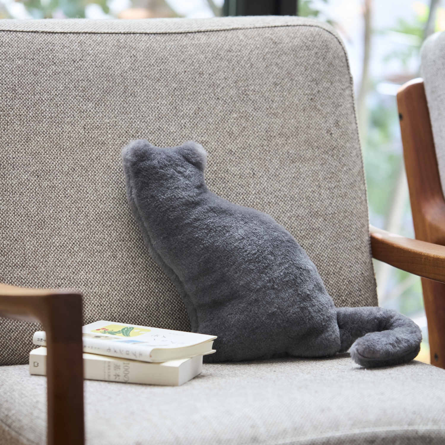 LOOM＆SPOOL/SERENE ウール猫クッション