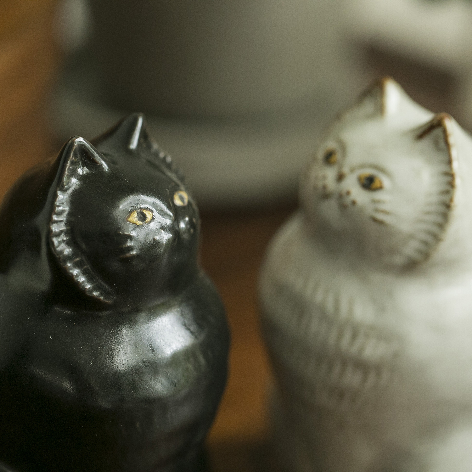 レノックス ジュエリー 白猫 置物 陶器 フィギュリン Lenox #17 - 置物