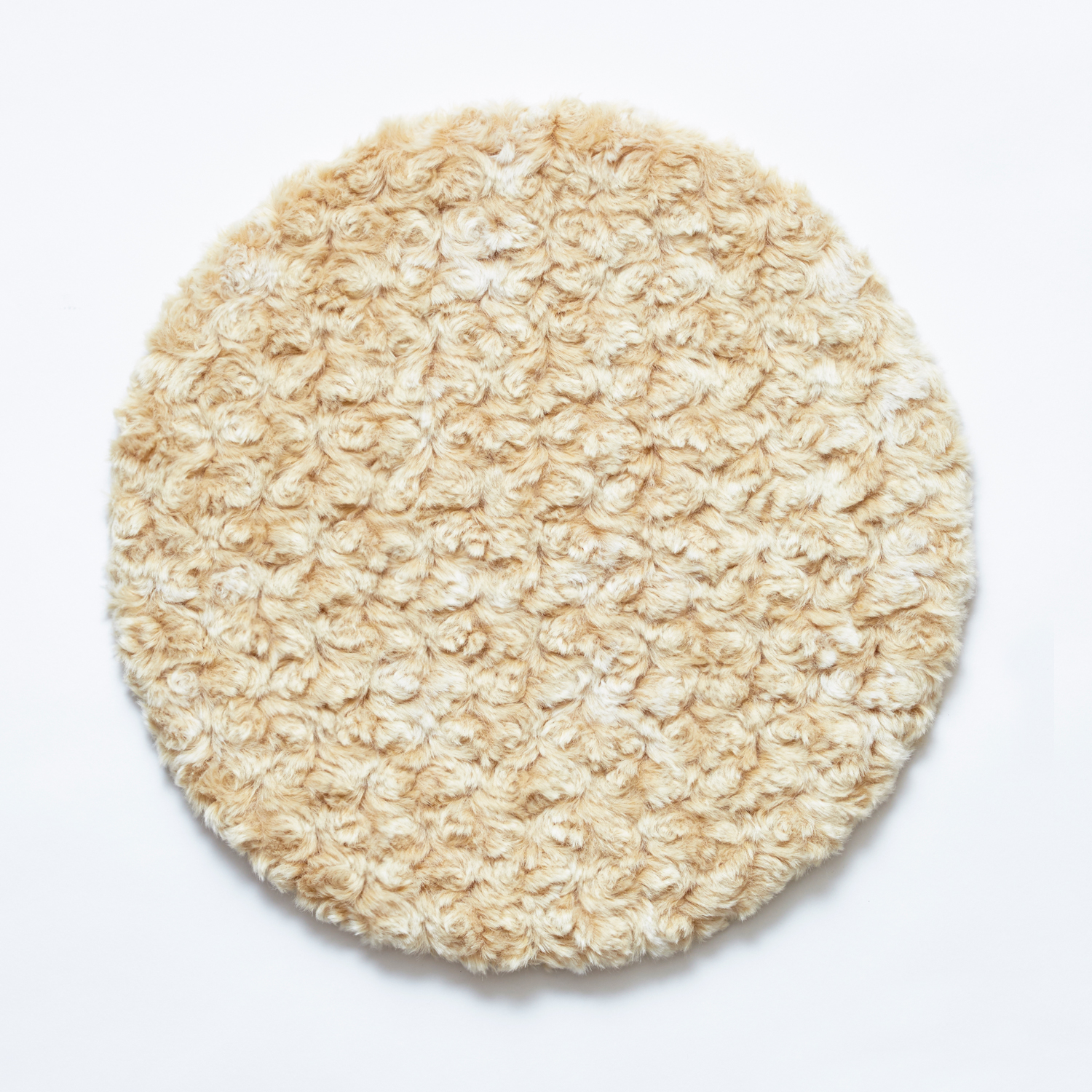 fabrico/チェアパッド Curly sheep ivory