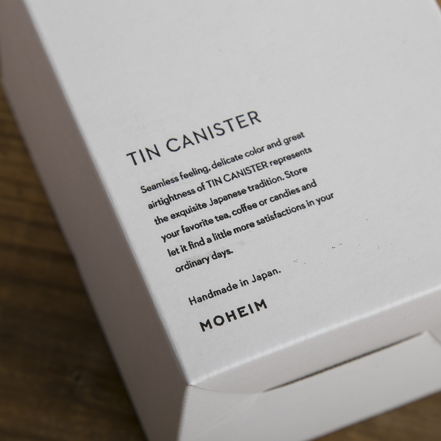 MOHEIM/TIN CANISTER L ホワイト
