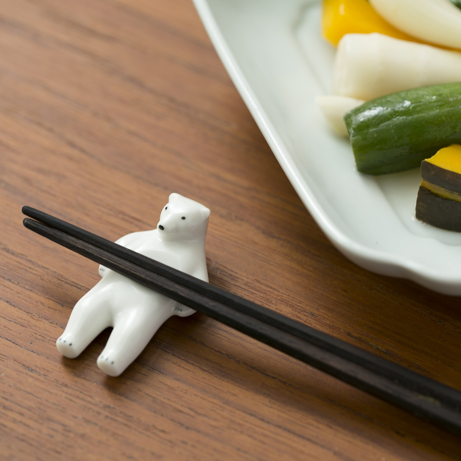 楽土/シロクマの熊五郎 箸置き 2個セット