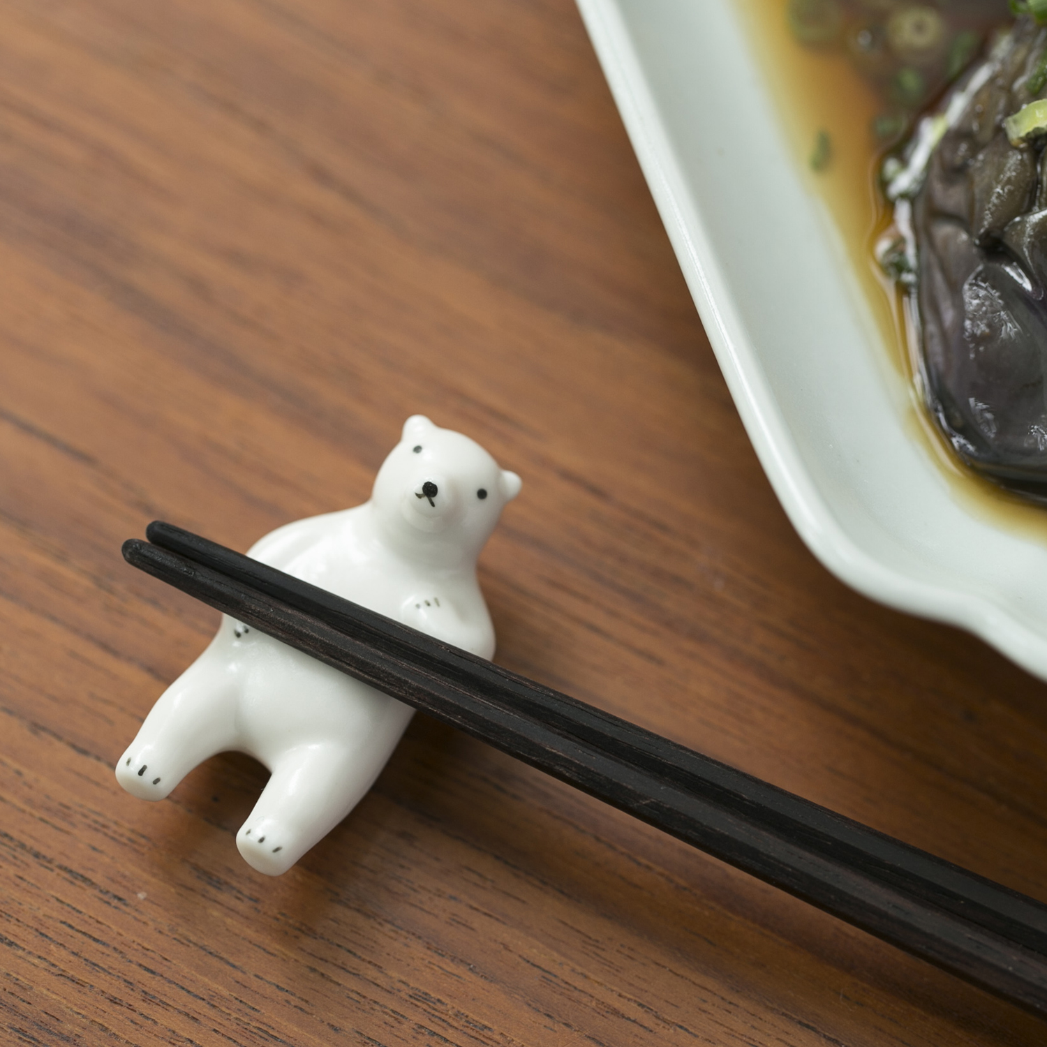 楽土/シロクマの熊吉 箸置き 2個セット