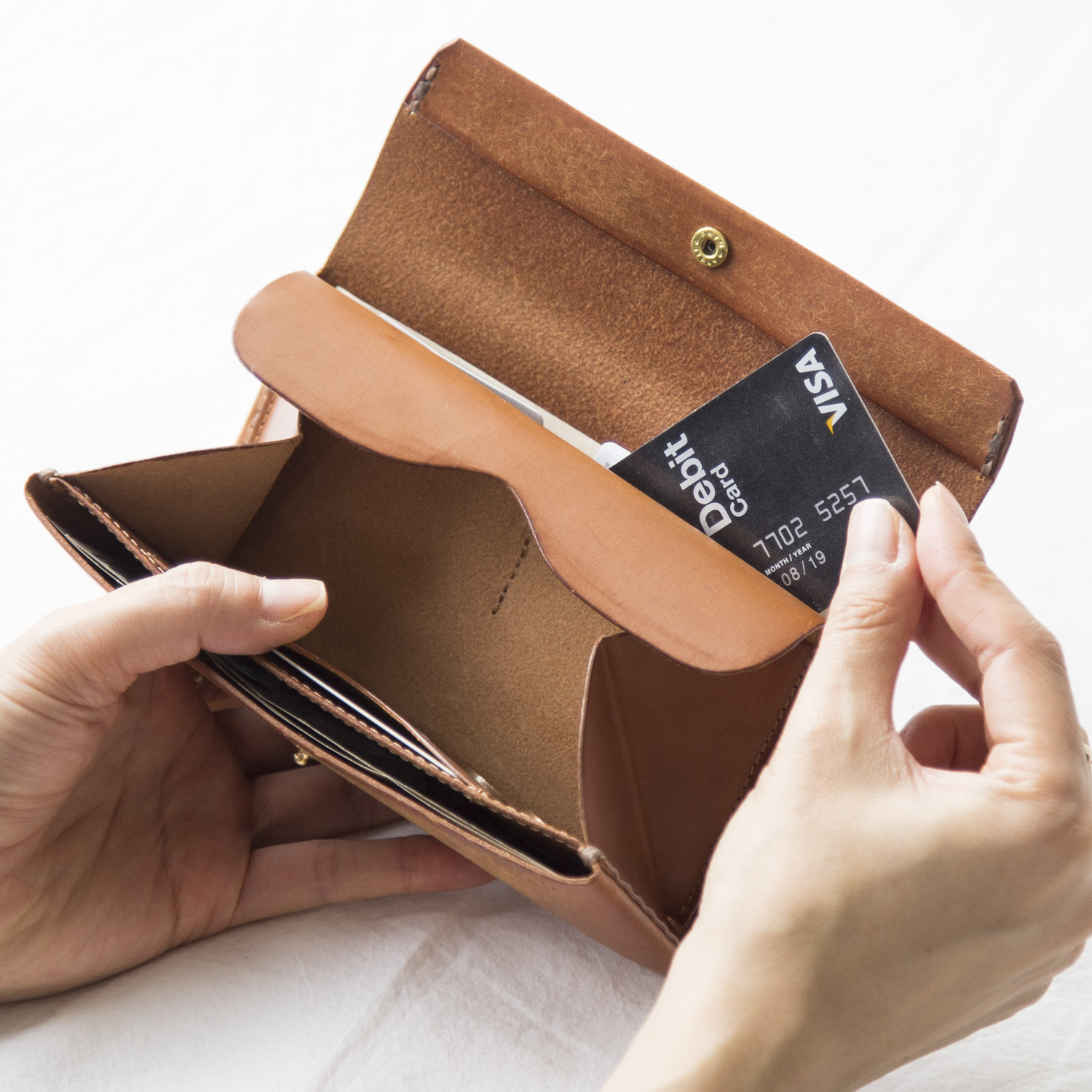 SAFUJI/ミニ長財布 ホック - 【当店限定】お札、カード、小銭が一目で見える究極の財布