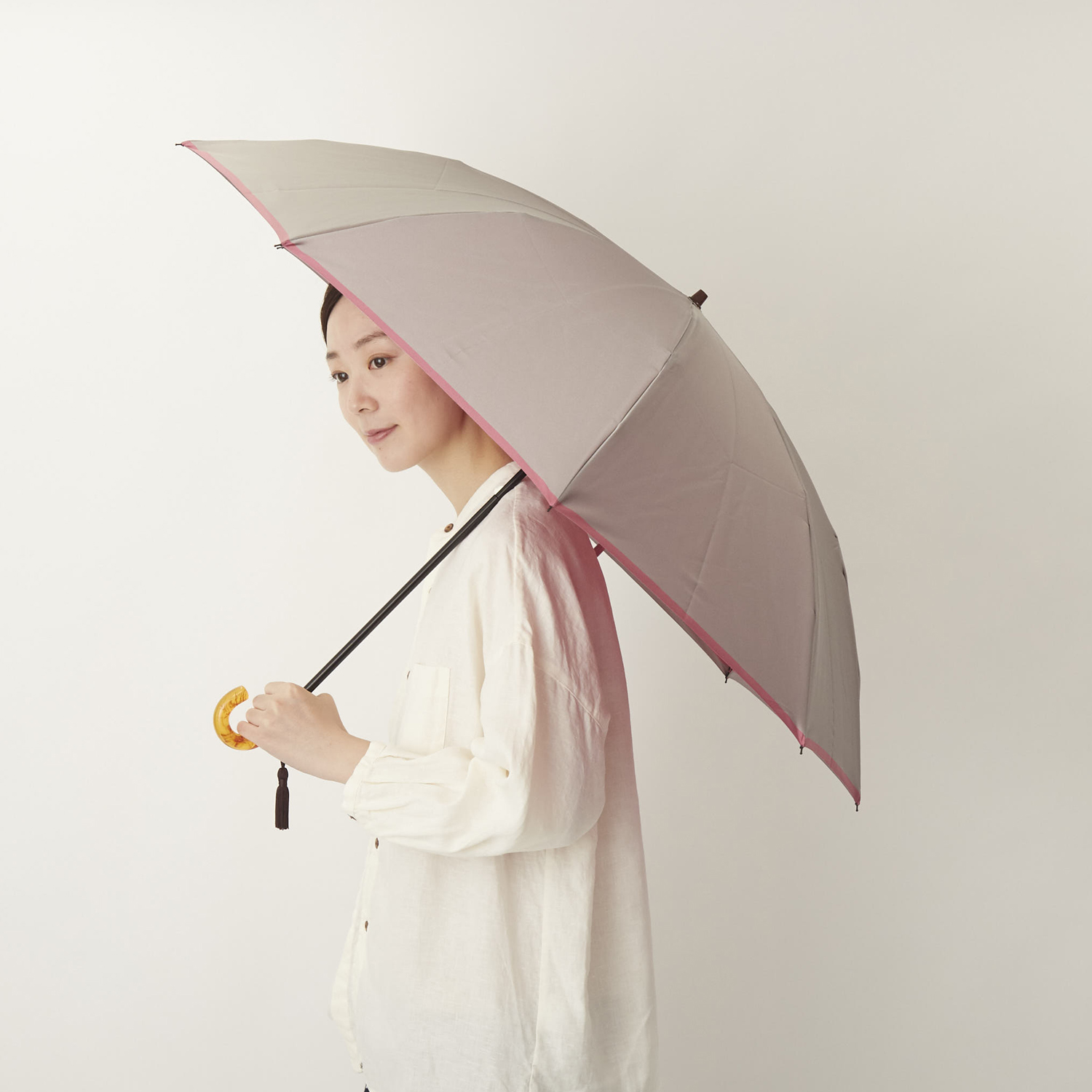 小宮商店/折りたたみ傘 甲州織 かさね 55cm - 一生ものの美シルエット傘で、雨の日も気分は晴れやか