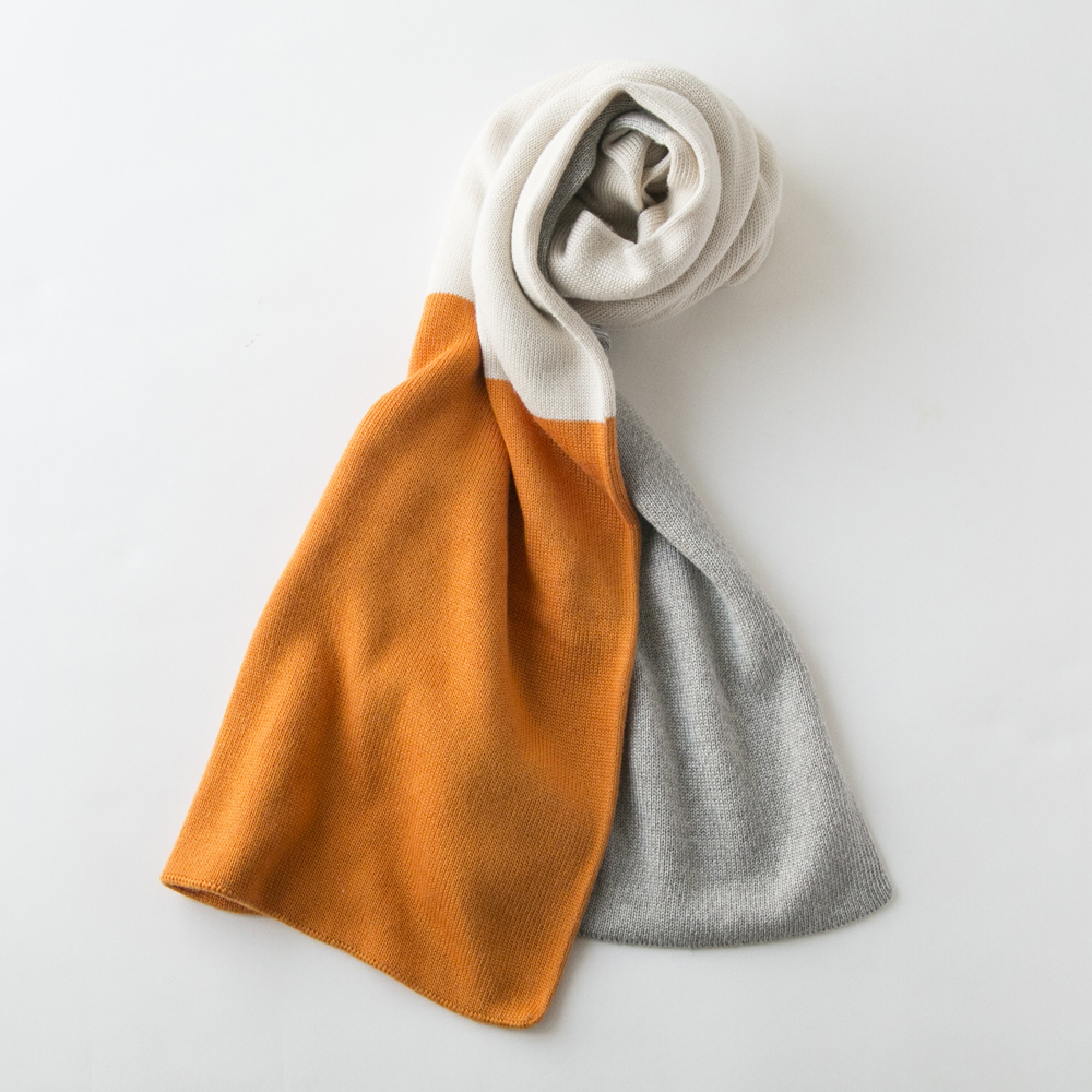 breezy blue/シルクニットマフラー