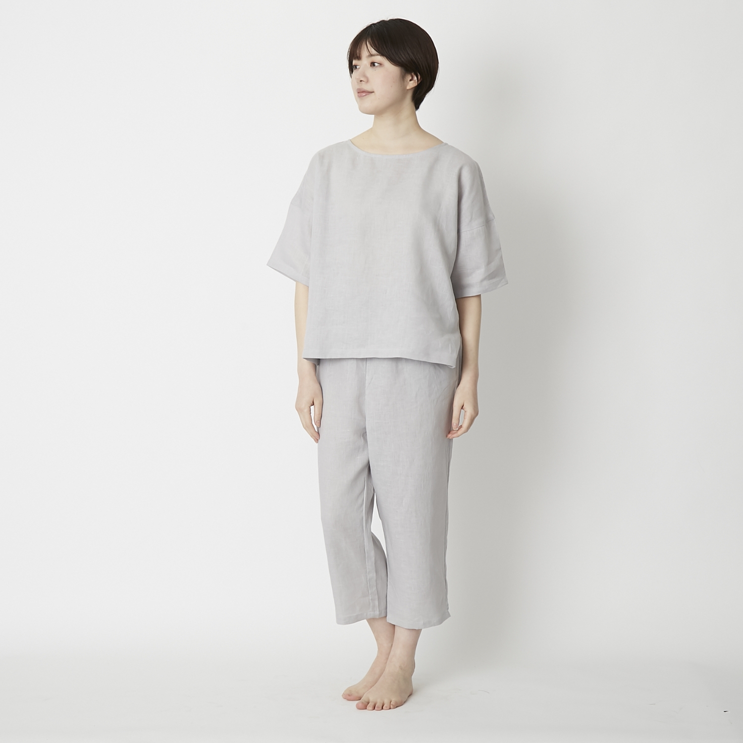 LINEN & BASIC/リネンのパジャマ兼ルームウェア