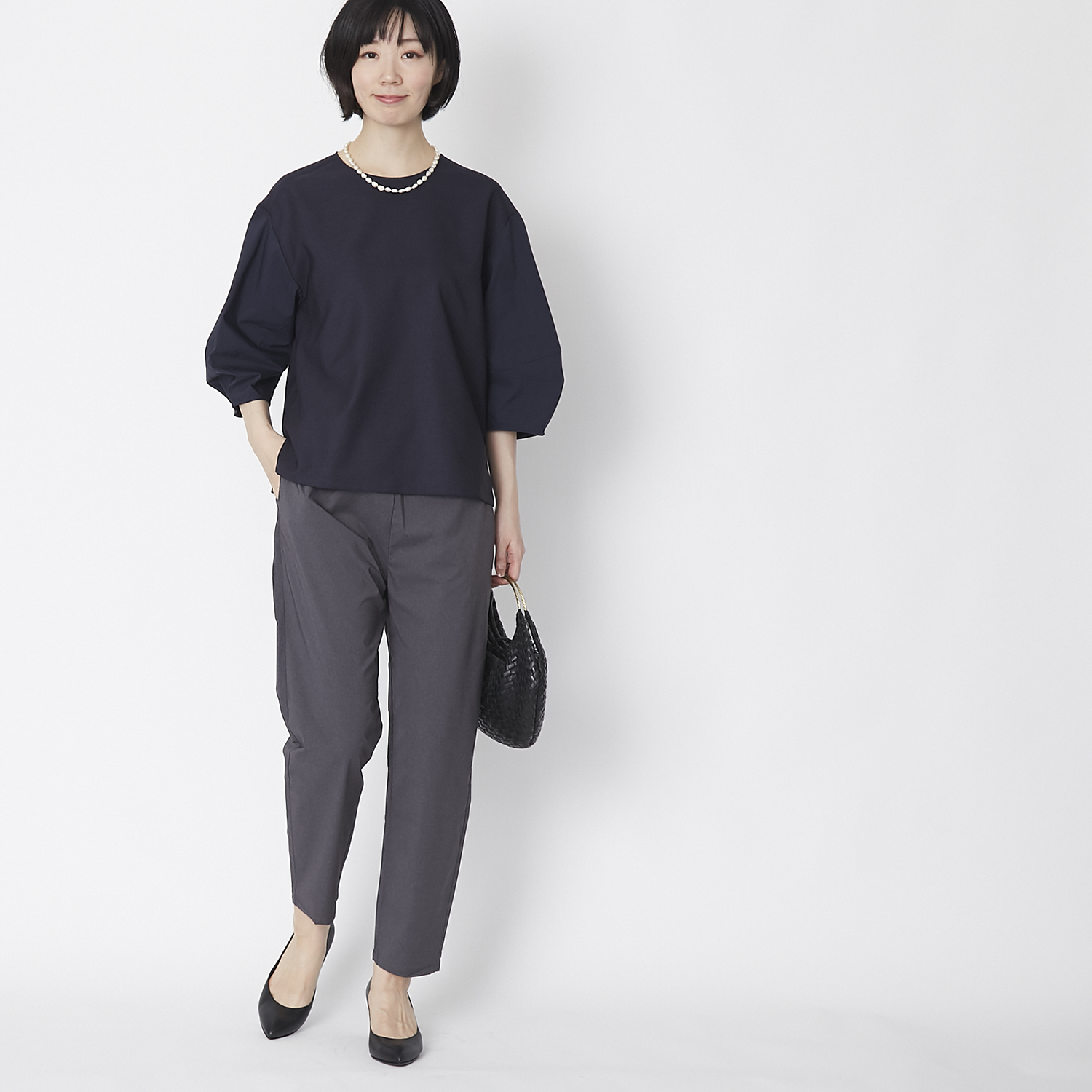 Kilka/水をはじくストレッチテーパードパンツ -【当店限定】雨の日も