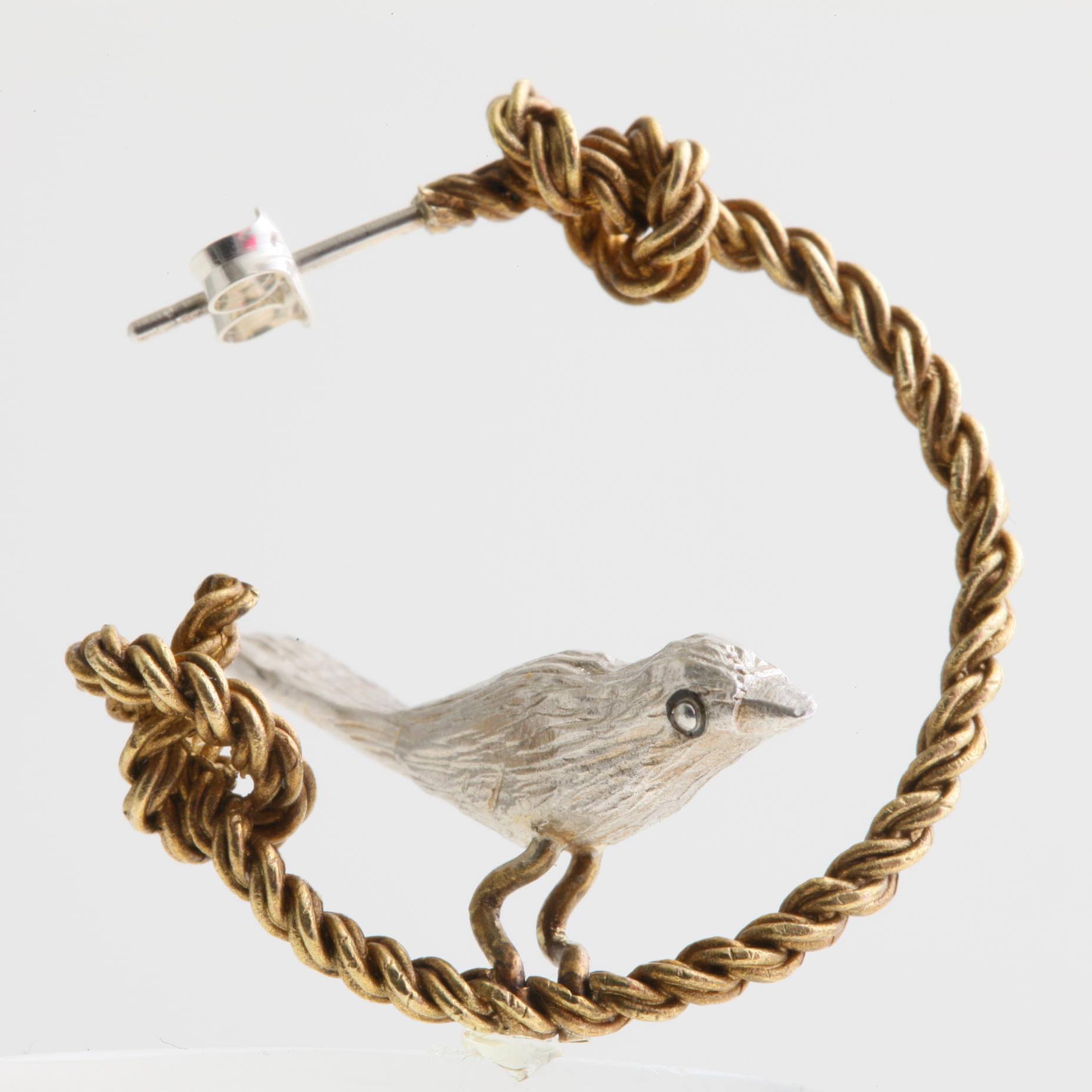 sasakihitomi/ロープと小鳥ピアス