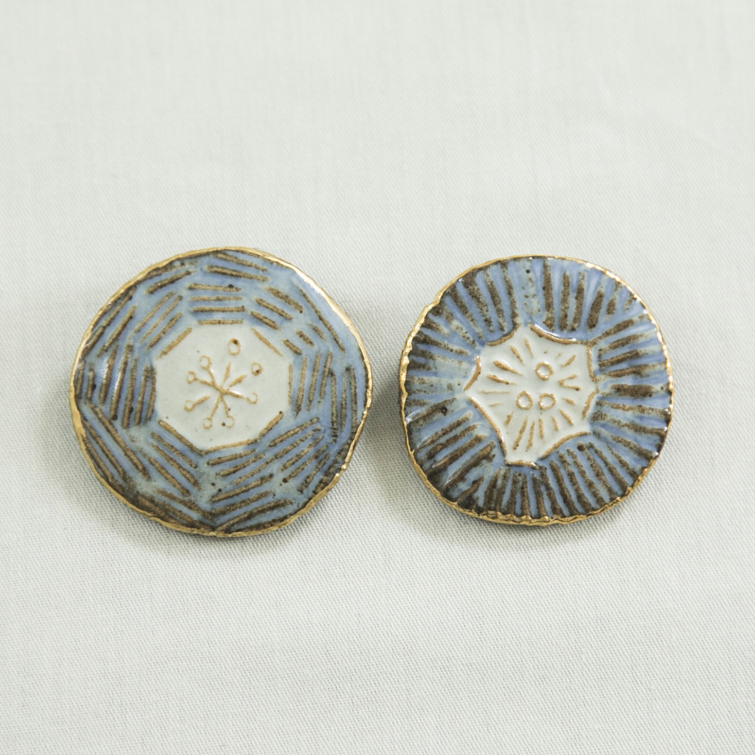 sen/ガレットブローチ