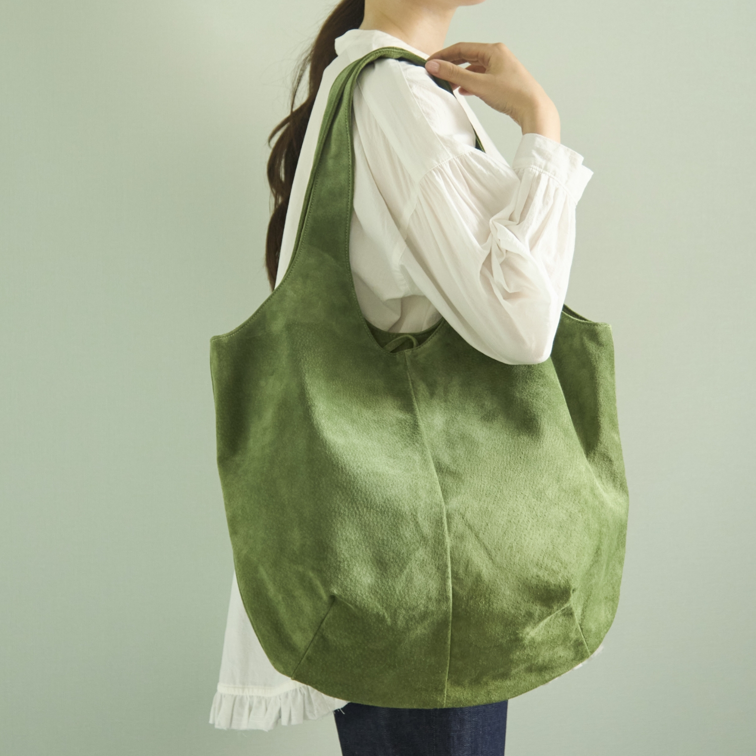 TOKYO LEATHER FACTORY/【受注会限定】洗える革のビッグドロップトートバッグ