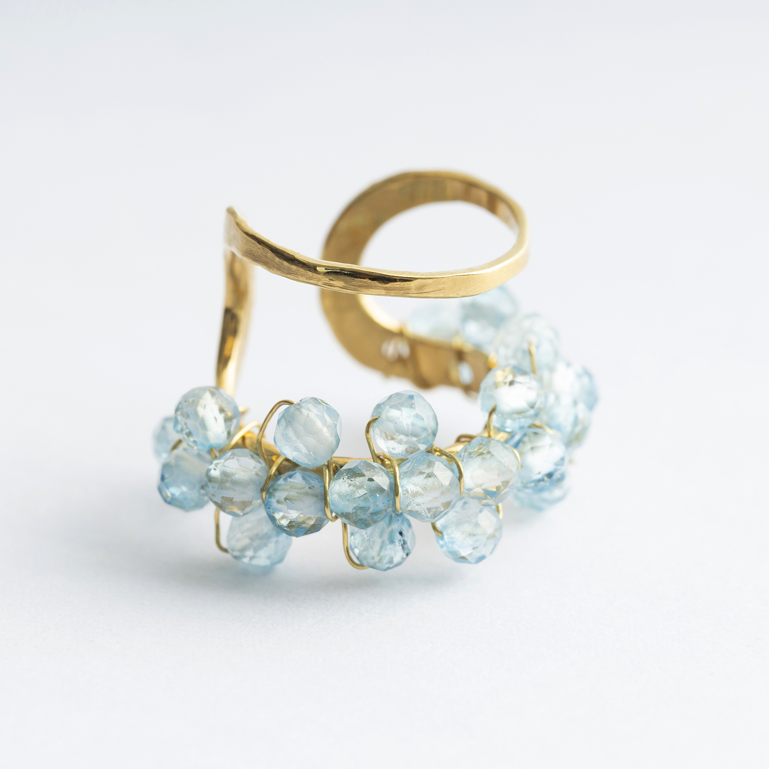 FLORIETTE/bloom gems earcuff ブルートパーズ -シンプルな格好でも 