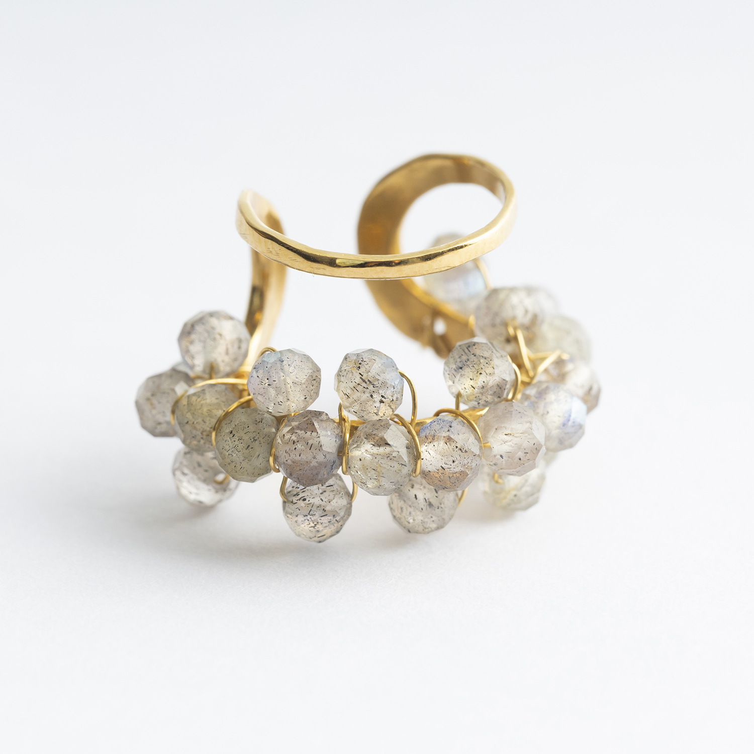 FLORIETTE/bloom gems earcuff ラブラドライト -シンプルな格好でも