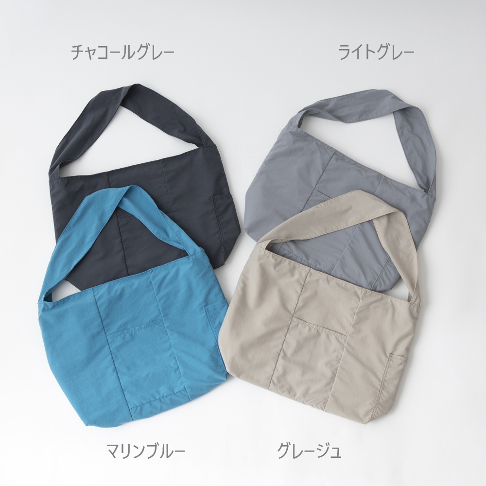 Kilka/旅に便利な撥水ナイロンショルダーバッグ