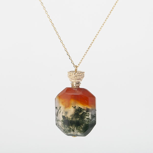 AcuteAccent/perfume bottle series モスアゲート 一点もの