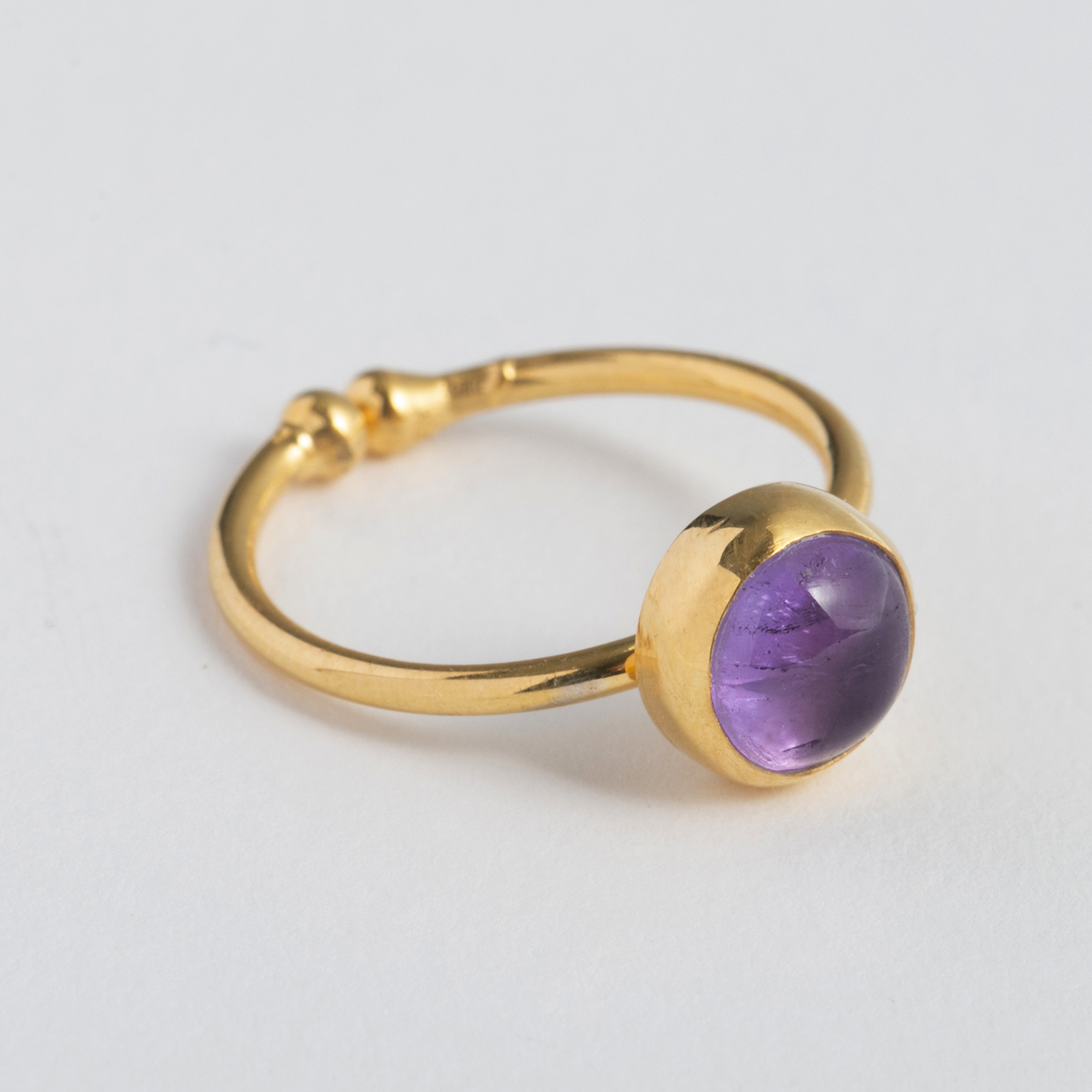 teRRam/1石リング アメシスト -トルコの職人が仕上げる天然石のリング