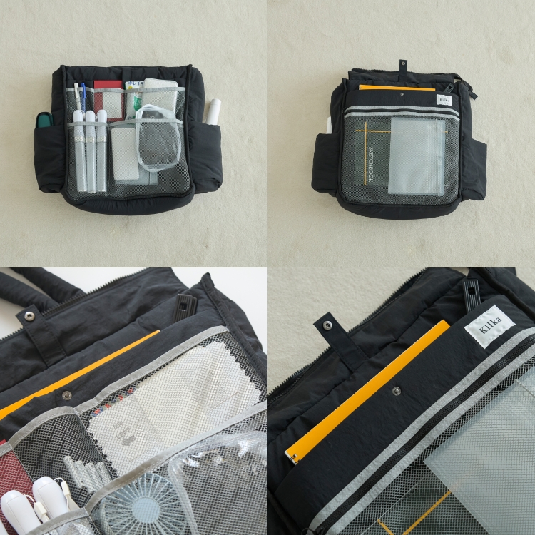 Kilka/自立して特大うちわも入る、大人のための推し活撥水トートバッグ
