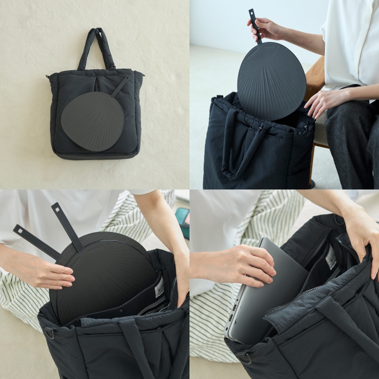 Kilka/自立して特大うちわも入る、大人のための推し活撥水トートバッグ