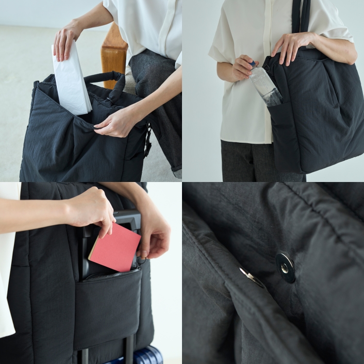 Kilka/自立して特大うちわも入る、大人のための推し活撥水トートバッグ