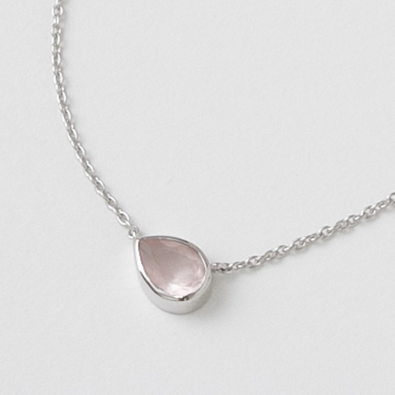 cotori./天然石ネックレス ローズクォーツ -天然石の美しさを堪能  