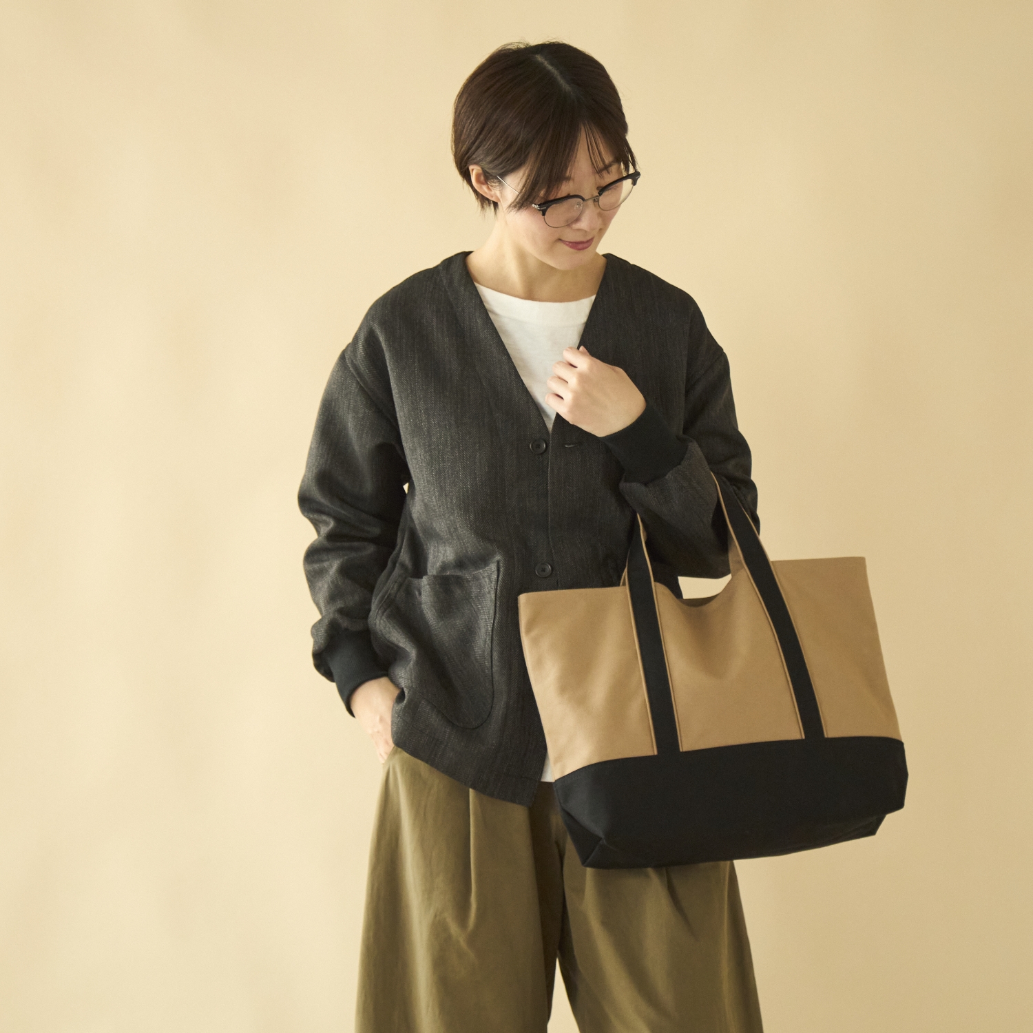 【受注会限定】みつばちトート/みつばちトート Mサイズ短め