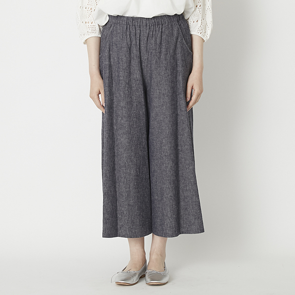 n.o.f.l/リネンコットンワイドパンツ