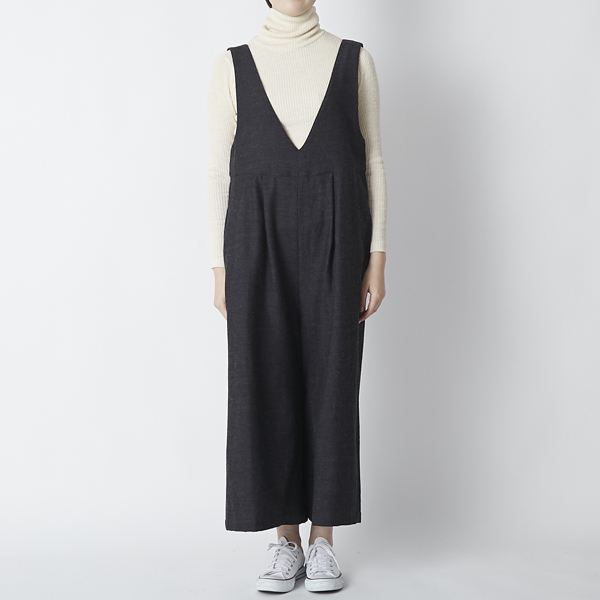 n.o.f.l/ウールコットンサロペット
