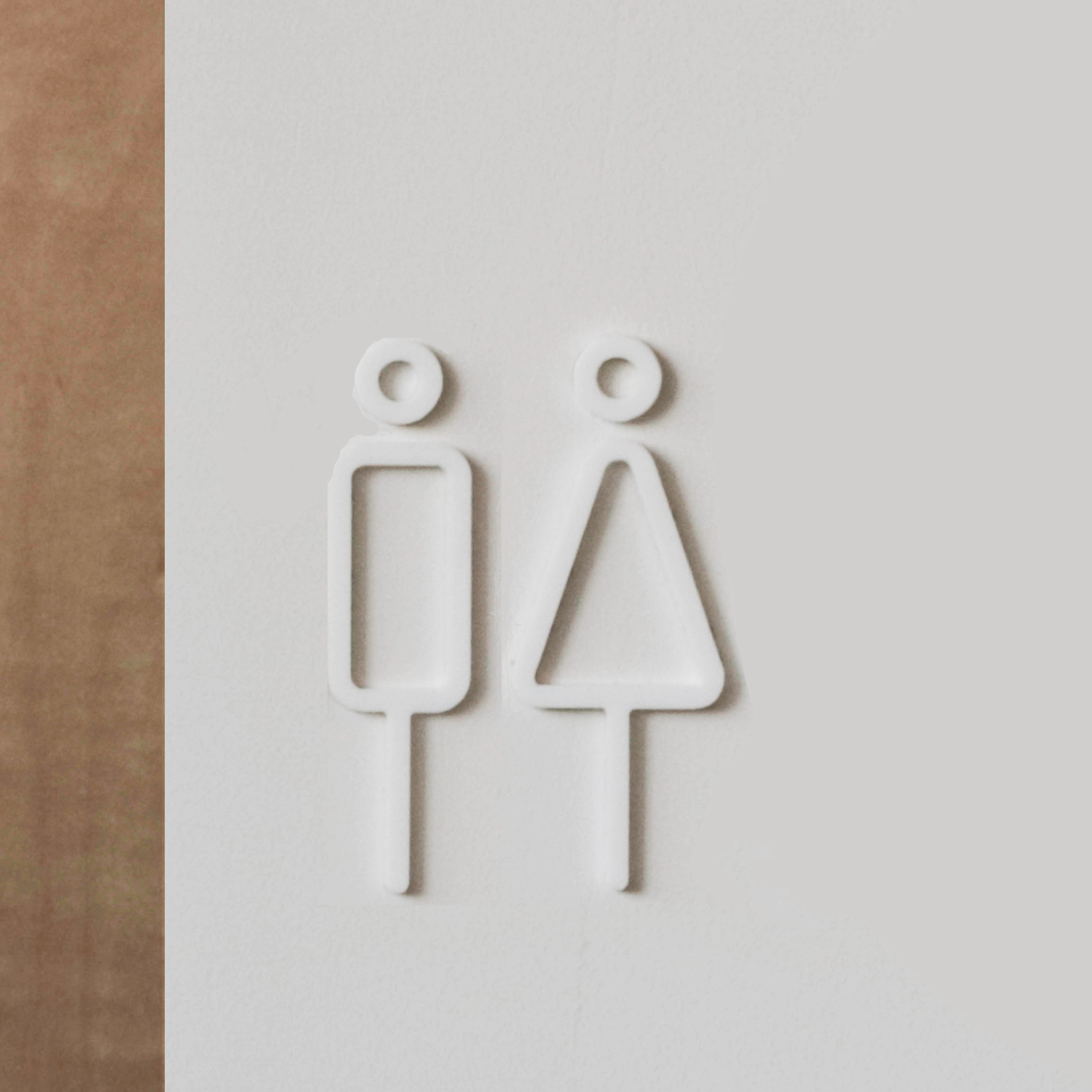 MOHEIM/RESTROOM SIGN 2pcs