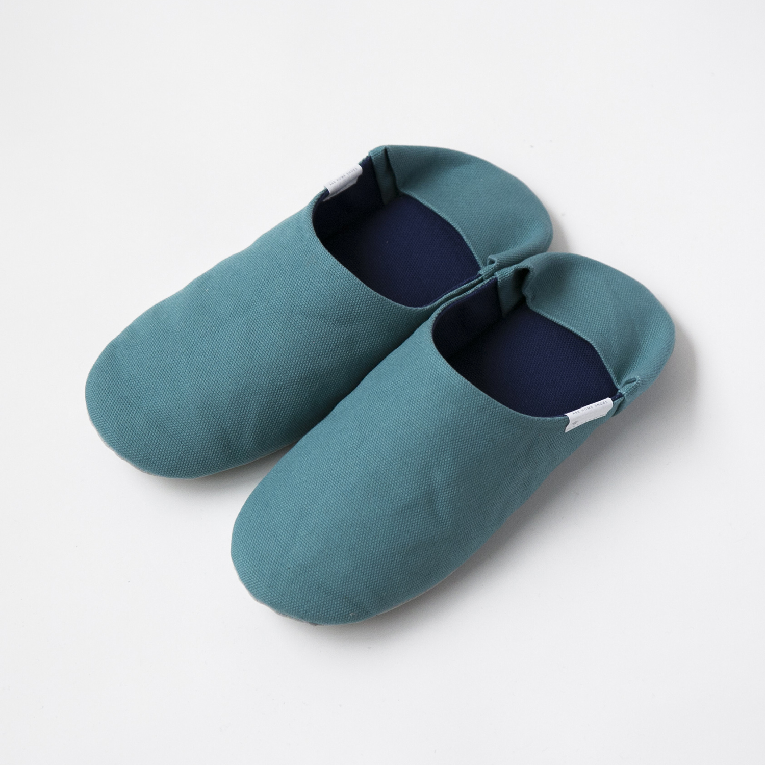 ABE HOME SHOES/帆布のバブーシュ S