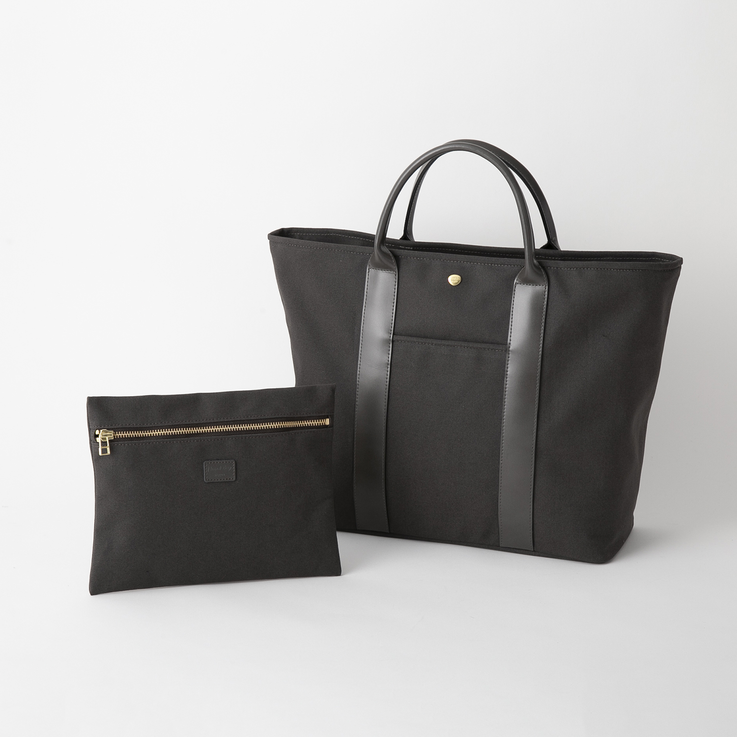 Neutral Gray/ミルト ポーチ付きトートバッグ