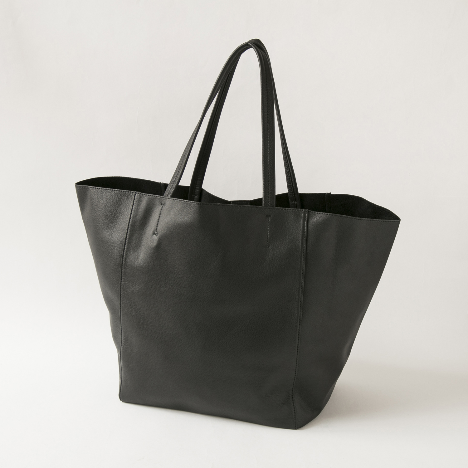 THE PITH/SMOOTH SOFT COW LEATHER TOTE BAG M