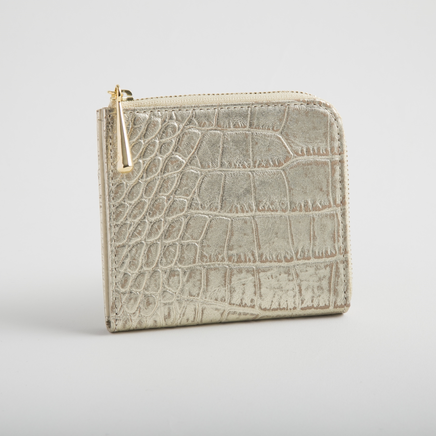 Coquette/Lzipミニ財布 クロコ