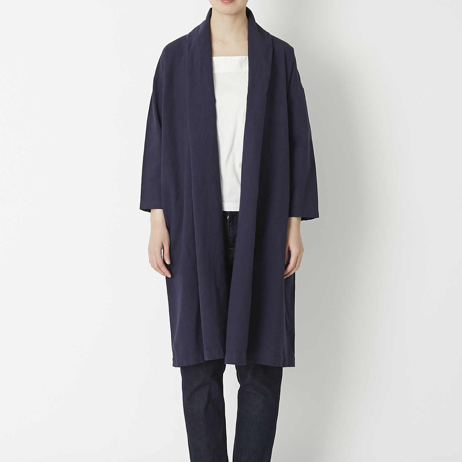 C.P.KOO/khadi cottonロングカーディガン