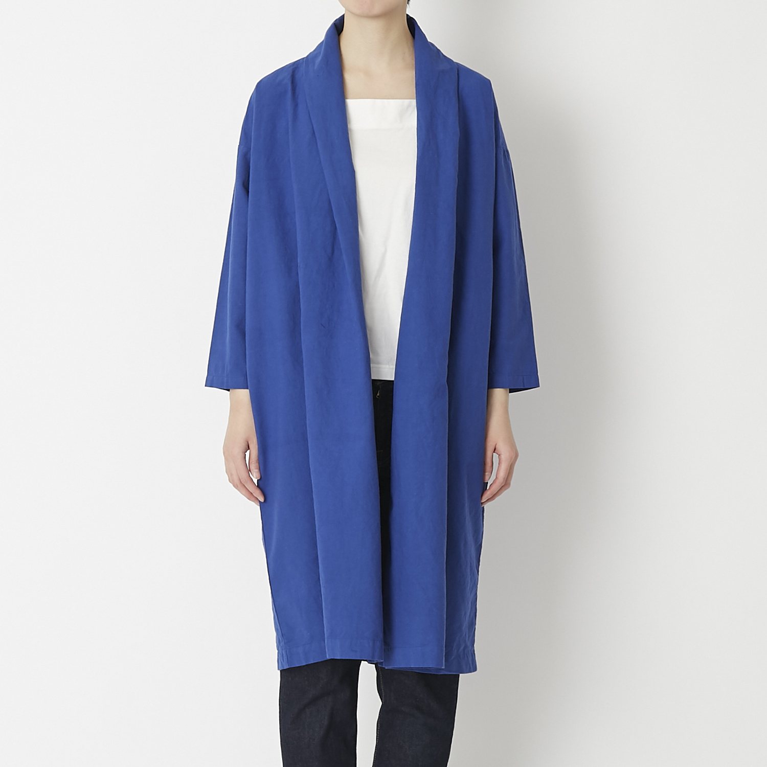 C.P.KOO/khadi cottonロングカーディガン