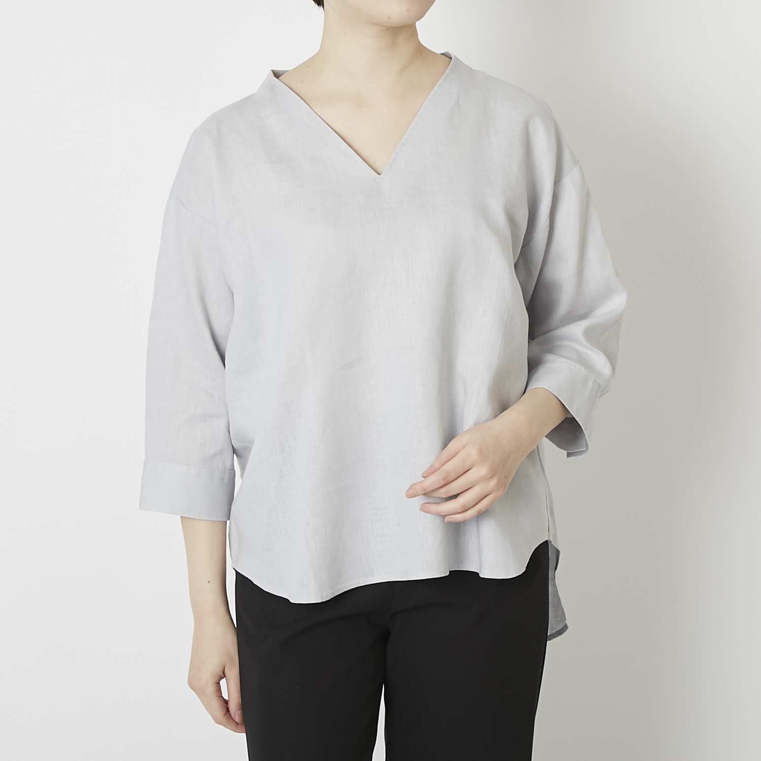 当店限定/フレンチリネンVネックプルオーバー