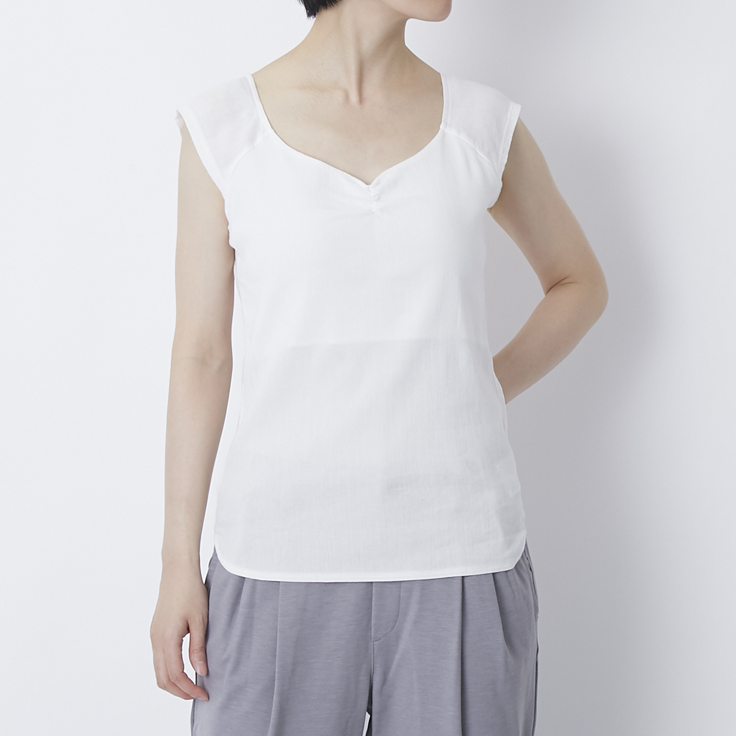 BIWACOTTON/フレンチスリーブインナー