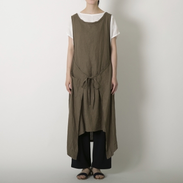 TEEE/エプロンドレス フレンチリネン