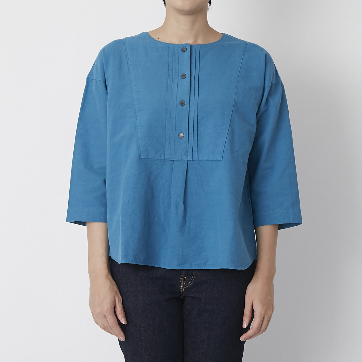 C.P.KOO/khadi cotton ピンタックプルオーバー
