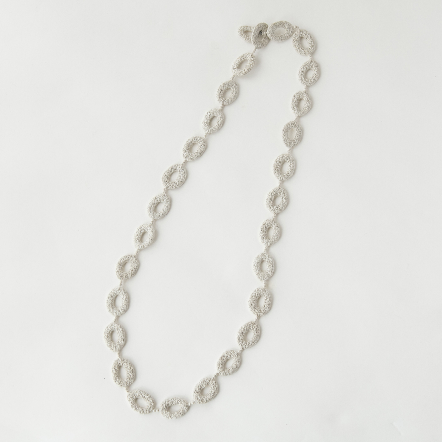 000/OVAL ネックレス ロング シルクリネン