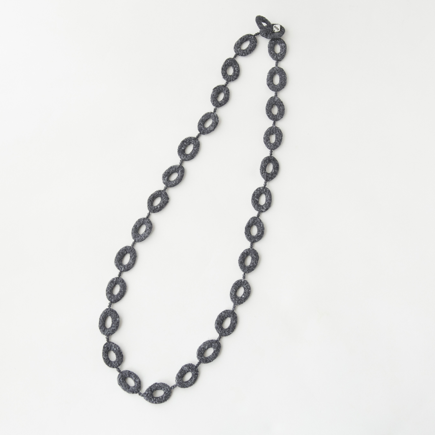 000/OVAL ネックレス ロング シルクリネン