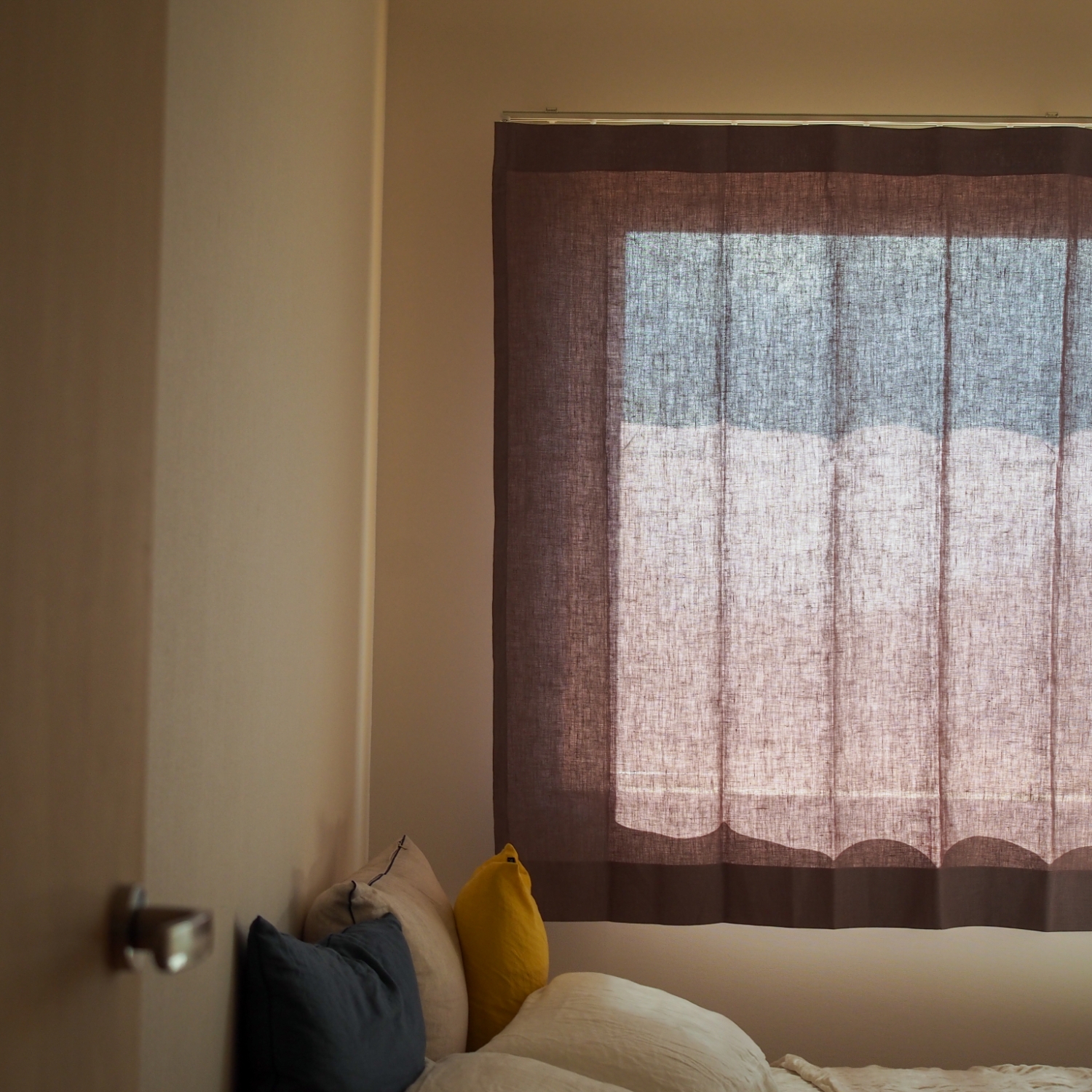 LINEN & BASIC/リネンカーテン W120×H220cm 2枚組